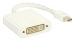 Mini DisplayPort Kabel Mini-DisplayPort Male - DVI-I 24+5-Pins Female 0.20 m Wit