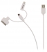 VLMP39410W1.00 3-in-1 Data en Oplaadkabel USB A Male - Micro-B Male 1.00 m Wit