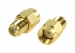 VLSP02111A SMA-Adapter RP SMA Male - SMA Female Goud