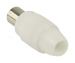 Coaxconnector Male PVC Wit 2 stuks