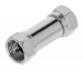 Coax-Adapter F F-Male - F-Male Zilver