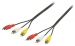 Composiet Videokabel 3x RCA Male - 3x RCA Male 5.00 m Zwart