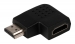 High Speed HDMI met Ethernet Adapter Links Gehoekt HDMI-Connector - HDMI Female Zwart