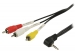 VLVP22400B20 Composiet Videokabel 3.5 mm Male - 3x RCA Male 2.00 m Zwart