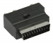 SCART-Adapter Schakelbaar SCART Male - S-Video Female + 3x RCA Female Zwart