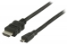 VLVP34700B30 High Speed HDMI kabel met Ethernet HDMI-Connector - HDMI Micro-Connector Male 3.00 m Zwart