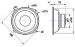 Woofer 17 cm (6.5") 4 Ohm