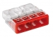 TE4444410 WAGO 4V lasklem rood voor massieve aders