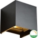 PO5082074 Wandlamp Thebe 2x3W LED aluminium vierkant zwart DTW