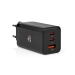 Oplader | 65 W | GaN | Snellaad functie | 3.0 / 3.25 A | Outputs: 3 | USB-A / 2x USB-C™ | Automatische Voltage Selectie