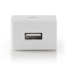 Wandoplader | 2,4 A | Losse Lightning kabel | Apple MFi gecertificeerd | Wit