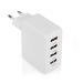 Oplader | 24 W | Snellaad functie | 4x 2.4 A | Outputs: 4 | 4x USB-A | Geen Kabel Inbegrepen | Single Voltage Output