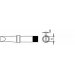 Soldeerpunt 2,4 x 0,8 mm 370 ˚C