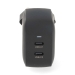 Oplader | 35 W | GaN | PD3.0 | Snellaad functie | 1.75 / 2.33 / 2.92 / 3.0 A | Outputs: 2 | 2x USB-C™ | Automatische Voltage Selectie | Zwart
