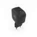 Oplader | 35 W | GaN | PD3.0 | Snellaad functie | 1.75 / 2.33 / 2.92 / 3.0 A | Outputs: 2 | 2x USB-C™ | Automatische Voltage Selectie | Zwart