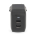 Oplader | 45 W | GaN | PD3.0 | Snellaad functie | 2.25 / 3.0 A | Outputs: 2 | 2x USB-C™ | Automatische Voltage Selectie | Zwart