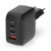 Oplader | 70 W | GaN | PD3.0 | Snellaad functie | 1.5 / 2.25 / 2.5 / 3.0 / 3.5 A | Outputs: 3 | USB-A / 2x USB-C™ | Automatische Voltage Selectie | Zwart