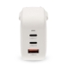 Oplader | 70 W | GaN | PD3.0 | Snellaad functie | 1.5 / 2.25 / 2.5 / 3.0 / 3.5 A | Outputs: 3 | USB-A / 2x USB-C™ | Automatische Voltage Selectie | Wit