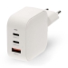 Oplader | 70 W | GaN | PD3.0 | Snellaad functie | 1.5 / 2.25 / 2.5 / 3.0 / 3.5 A | Outputs: 3 | USB-A / 2x USB-C™ | Automatische Voltage Selectie | Wit