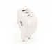 Oplader | 70 W | GaN | PD3.0 | Snellaad functie | 1.5 / 2.25 / 2.5 / 3.0 / 3.5 A | Outputs: 3 | USB-A / 2x USB-C™ | Automatische Voltage Selectie | Wit