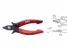 WH27395 Wiha Zijkniptang Electronic brede, spitse kop en draadklemveer zonder facet (27395) 138 mm