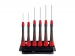 WH42992 Wiha Fijnschroevendraaierset PicoFinish® Zeskant 6-delig met houder (42992)