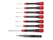 WH42995 Wiha Fijnschroevendraaierset PicoFinish® assorti 8-delig incl. pincet voor iPhone®/Apple® apparaten (42995)