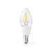 SmartLife LED Filamentlamp | Wi-Fi | E14 | 400 lm | 5 W | Warm Wit | 2700 K | Glas | Android™ / IOS | Kaars | 1 Stuks