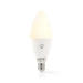 SmartLife Multicolour Lamp | Wi-Fi | E14 | 470 lm | 4.9 W | RGB / Warm tot Koel Wit | 2700 - 6500 K | Android™ / IOS | Kaars | 1 Stuks