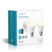 SmartLife Multicolour Lamp | Wi-Fi | E27 | 806 lm | 9 W | RGB / Warm tot Koel Wit | 2700 - 6500 K | Android™ / IOS | Peer | 2 Stuks