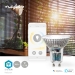 SmartLife LED Spot | Wi-Fi | GU10 | 345 lm | 5 W | Warm tot Koel Wit | 2700 - 6500 K | Energieklasse: G | Android™ / IOS | PAR16 | 1 Stuks