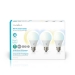 Wi-Fi smart LED-lampen | Warm- tot Koud-Wit | E27 | 3-Pack