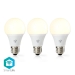 Wi-Fi Smart LED-Lamp | Warm Wit | E27 | 3-Pack