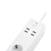 Wi-Fi Smart Stekkerdoos | 3x Schuko Type F | 4x USB | 16 A