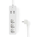 Wi-Fi Smart Stekkerdoos | 3x Schuko Type F | 4x USB | 16 A