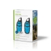 Walkie talkie Set | 2 Handsets | Tot 3 km | Frequentiekanalen: 3 | PTT | tot 3 uur | Blauw / Zwart