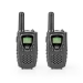 Walkie talkie Set | 2 Handsets | Tot 8 km | Frequentiekanalen: 8 | PTT / VOX | tot 2,5 uur | Koptelefoonoutput | Zwart