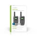 Walkie talkie Set | 2 Handsets | Tot 8 km | Frequentiekanalen: 8 | PTT / VOX | tot 2,5 uur | Koptelefoonoutput | Zwart