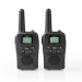 WLTK1000BK Walkie talkie Set | 2 Handsets | Tot 10 km | Frequentiekanalen: 8 | PTT / VOX | tot 3 uur | Zwart