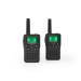 Walkie talkie Set | 2 Handsets | Tot 10 km | Frequentiekanalen: 8 | PTT / VOX | tot 6 uur | Oplaadstation inbegrepen | Koptelefoonoutput | Zwart