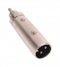 XLR-Adapter XLR 3-Pins Male - RCA Male Zilver