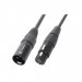 TS176003 Connex Kabel XLR Male - Female 1.5m Zwart