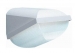 Opbouw armatuur XWC121KP wit met schemerschakelaar SOX 18W lamp