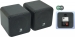 Zwarte 4" full range mini opbouw luidsprekerset